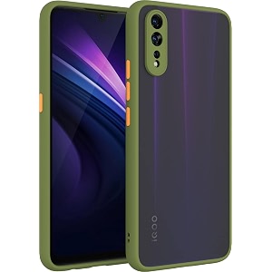 glasgow case cover for vivo s1 shockproof back case cover camera protection - black