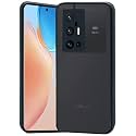 Glasgow Case Cover for Vivo X60 Pro Plus Shockproof Back Case Cover (Camera Protection) - Black