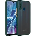 Glasgow Case Cover for Vivo Y12 Shockproof Back Case Cover (Camera Protection) - Black