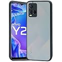 Glasgow Case Cover for Vivo Y33s / Y21 2021 / Y21s Shockproof Back Case Cover (Camera Protection) - Black