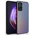 Glasgow Case Cover for Vivo Y52s Shockproof Back Case Cover (Camera Protection) - Black