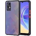 Glasgow Case Cover for Vivo Y72 5G Shockproof Back Case Cover (Camera Protection) - Black