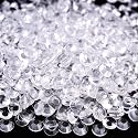 Glass Beads Flat Round Rhinestones Bedazzling for Crafts, Clear SS50 144pcs