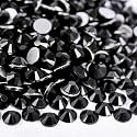 Glass Beads Flatback Rhinestones for Jewelry Making Jet Black SS50 144pcs
