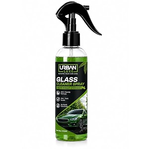 glass cleaner spray 300 ml - streak free car glass cleaner liquid with anti-static additives - windshield cleaner safe for both tinted amp coated glass with powerful cleaning agents glass cleaner