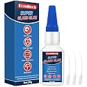 Glass Glue Clear Repair Heavy Duty 30 g, Super Glue for Glass with Anti-Clog Cap, for Acrylic, Mirror and More, Waterproof, Heat-Resistant (Clear, 30 Grams * 1 Pack, Glass Glue)