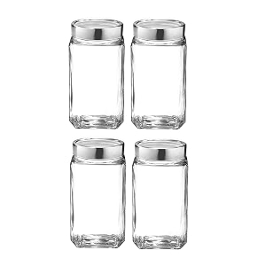Glass Jar with Lid Glass Container for
