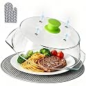 Glass Microwave Splatter Cover for Food 10 inch, 4 Vents, Heat Resistant