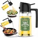 Glass Oil Sprayer and Dispenser Bottle, 2-in-1 Designe (B - 500ml)