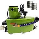 Glass Polishing Machine With 10 Diamond Wheels, 850W Electric Glass Edge Grinder, 8000R/Min for Beveling & Shaping, 110V/220V, Grinding1-3m/min, Ideal for Glass Shops & Crafts(Green)