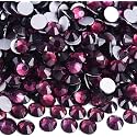 Glass Rhinestones Flatback for Phone Case Dk. Amethyst SS50 144pcs