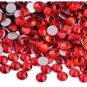 Glass Rhinestones Glue Fix Crystal for DIY Lt. Siam SS50 144pcs