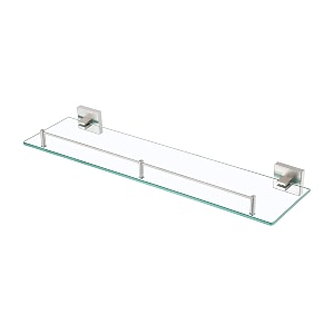 glass shelf brushed  kes a2420a-2 bathroom lavatory glass shelf wall mount brushed sus 304 stainless steel frame