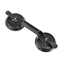 Glass Suction Cup Heavy Duty Vacuum Aluminum Alloy Glass Puller Tile Suction Cup Lifter Floor Suction Cup Floor Gap Fixer for Lifting and Moving Glass, Window, Mirror, Granite, Windshield Removal