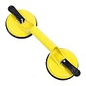 Glass Suction Cups Heavy Duty Aluminum Vacuum Plate Handle Holder Hooks to Lift Large Glass/Floor Gap Fixer/Tile Suction Cup Lifter/Pad for Lifting/Dent Puller