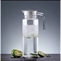 Glass Water jug Pitcher with with lid iced Tea Pitcher Water jug hot Cold Water ice Tea, Wine Coffee Milk and Juice Beverage Carafes 1.8 LTR, Pack of 1 (1.1 jug*1)