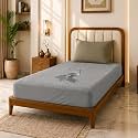 Glassiano Cotton Feel Terry Ultra Soft Waterproof Mattress Protector | Breathable - Hypoallergenic Mattresses Cover with Elastic Strap for Single Bed (75x48 inch|6.2x4 feet, Grey - Pack of 1)