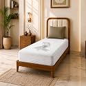 Glassiano Cotton Feel Terry Ultra Soft Waterproof Mattress Protector | Breathable - Hypoallergenic Mattresses Cover with Elastic Strap for Single Bed (78x30 inch|6.5x2.5 feet, LuxW - Pack of 1)