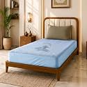 Glassiano Cotton Feel Terry Ultra Soft Waterproof Mattress Protector | Breathable - Hypoallergenic Mattresses Cover with Elastic Strap for Single Bed (84x42 inch|7x3.5 feet, Sky Blue - Pack of 1)