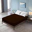 Glassiano Luxury Dimond Terry Cloth Fitted Mattress Protector 48x75 Inches Single Bed | Water Resistant Ultra Soft Mattress Cover | Hypoallergenic Bed Cover (Beige_Pack of 1)