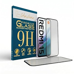 GlassVerse Matte Tempered Glass for Redmi 15
