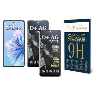 GlassVerse Matte Tempered Glass for Tecno Camon