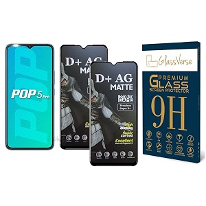 GlassVerse Matte Tempered Glass for Tecno Pop