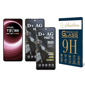 GlassVerse Matte Tempered Glass for Vivo T3x