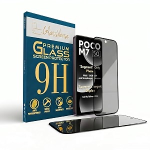 GlassVerse Privacy Tempered Glass for Poco M7