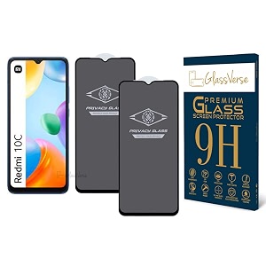 GlassVerse Privacy Tempered Glass for Redmi 10C