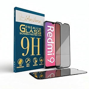 GlassVerse Privacy Tempered Glass for Redmi 9