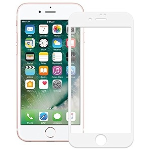 glaze accessories edge to edge shatterproof tempered glass screen for apple iphone 67  8 white