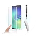 Glaze Accessories® Premium Tempered Glass Design for Samsung Galaxy S10 Advanced Border Less Full Edge to Edge 3D Curved UV Screen Protector and Easy Installation Kit (Pack of 1) asy Installation Kit
