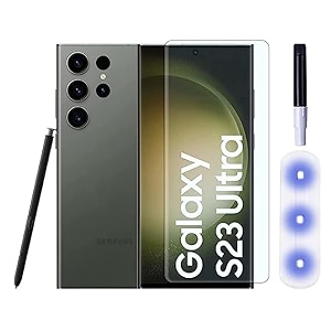 glaze accessories tempered glass design for samsung galaxy s23 ultra advanced border less full edge to edge 3d curved uv screen protector and easy installation kit pack of 1