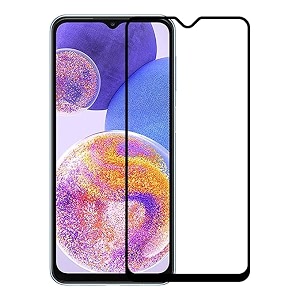glaze accessories tempered glass screen protector compatible for samsung galaxy a23 edge to edge coverage and with easy installation kit