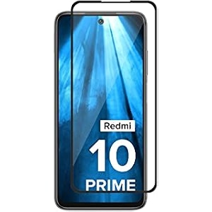 glaze accessories tempered glass screen protector compatible for mi redmi 10 prime with edge to edge full screen boarder coverage and with easy installation kit