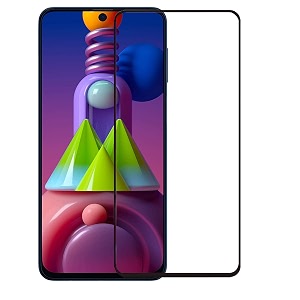 glaze accessories tempered glass screen protector compatible for samsung galaxy m51  a71  a72  a81 edge to edge coverage and with easy installation kit