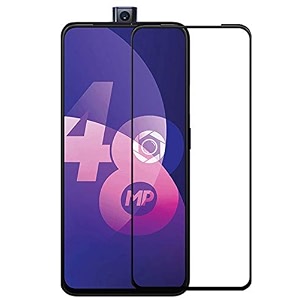 glaze accessories tempered glass screen protector compatible for oppo f11  f11 pro  a9  reno 2z edge to edge coverage and with easy installation kit