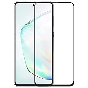 glaze accessories tempered glass screen protector compatible for samsung galaxy s10 lite  note 10 lite edge to edge coverage and with easy installation kit