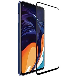 glaze accessories tempered glass screen protector compatible for samsung galaxy m40  a60 with edge to edge coverage and with easy installation kit
