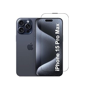 glaze accessories tempered glass screen protector compatible for iphone 14 plus  15 pro max edge to edge coverage and with easy installation kit