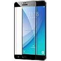 Glaze Accessories tempered Glass Screen Protector Compatible For Samsung Galaxy C7 Pro Edge To Edge Coverage and with Easy Installation Kit