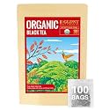 GLDNT Organic Black Tea Bags, Smooth &amp; Mellow Flavor, Caffeinated, 100ct