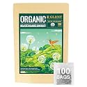 GLDNT Organic Roasted Dandelion Root Tea Bags, Caffeine Free, 100 Count