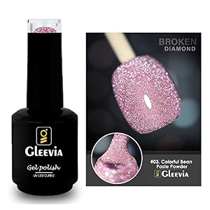 disco glitter finish light reflective uv gel nail polish broken diamond flashing sparkly gel nail polish 15ml