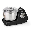 Glen Automatic Electric Atta Maker Machine, 3 Litre, 650W, Dough Kneader, Dough Mixer with Large Stainless Steel Bowl with Lid, Hands-free kneading -Black (SA-3032DMBL)