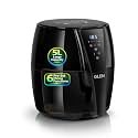 Glen Digital Air Fryer 5L, 1500W Large Airfryer with 6 Pre-Set Function, Non-Stick Basket, Auto Sleep &amp; Shut Off, Timer &amp; Temperature Control, Bake Fry Roast &amp; Grill with Less Oil - Black (SA3041DIGI)