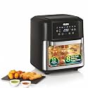 Glen Digital Air Fryer Oven 12 Litre, 2000W | With Rotisserie | 8 Presets, Digital Display &amp; Controls | All in One AirFryer Oven - Bake, Roast, Toast, Dehydrate with Less Oil | Includes 8 Accessories