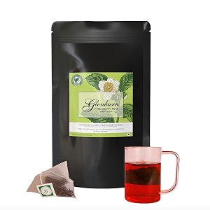 glenburn pure darjeeling pyramid silk tea bag 50pc - fresh and direct from glenburn tea estate i savour the flavour of premium single-estate darjeeling tea