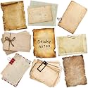 Glenmal 270 Pcs Vintage Scrapbook Stickers Antique Sticky Notes Supplies